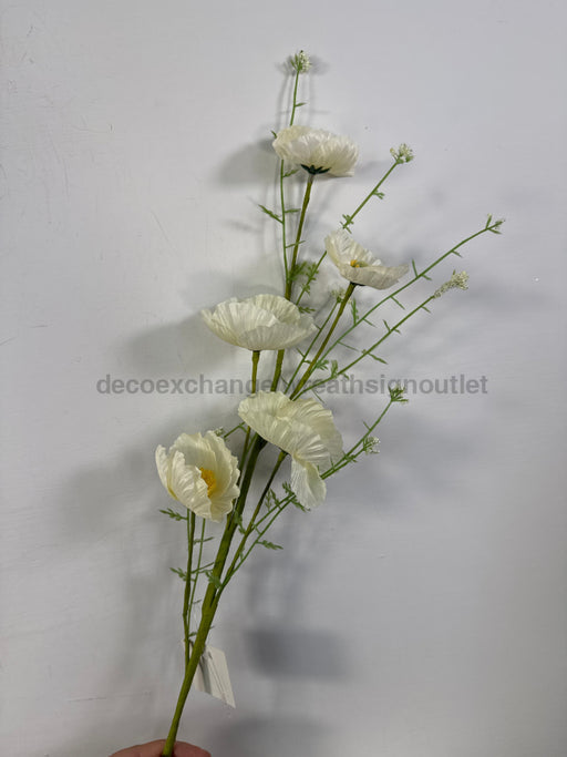 25In Wrinkle Poppy-Cream Ip21027 Greenery