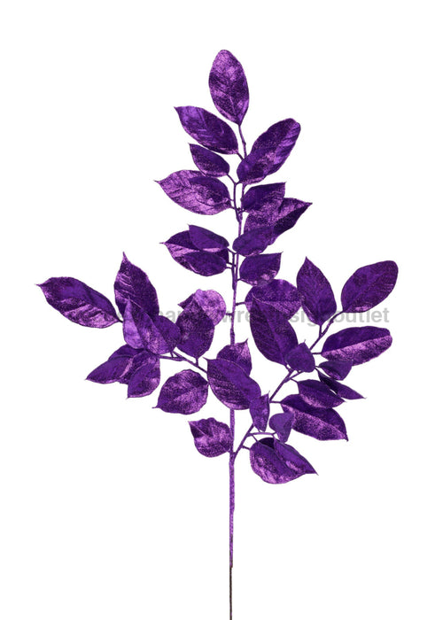 25’L Glitter Salal Spray X8 Purple Xs235823