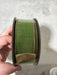 1.5” x 10yds slub dupion metallic gold back, grass green - DecoExchange®