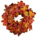 26’Dia Maple Leaf Wreath Yellow/Rust/Orange Ha1460