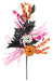 26’’L Pumpkin/Berry/Leaf Spray Orange/Black/Pink/White Hh751522 Pick