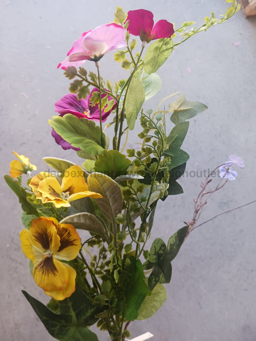 27in Branch-Mixed Pansy Garden IP35205 Greenery