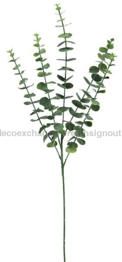 27"L Eucalyptus Spray X 5 Dusty Tt Green PF1741 - DecoExchange