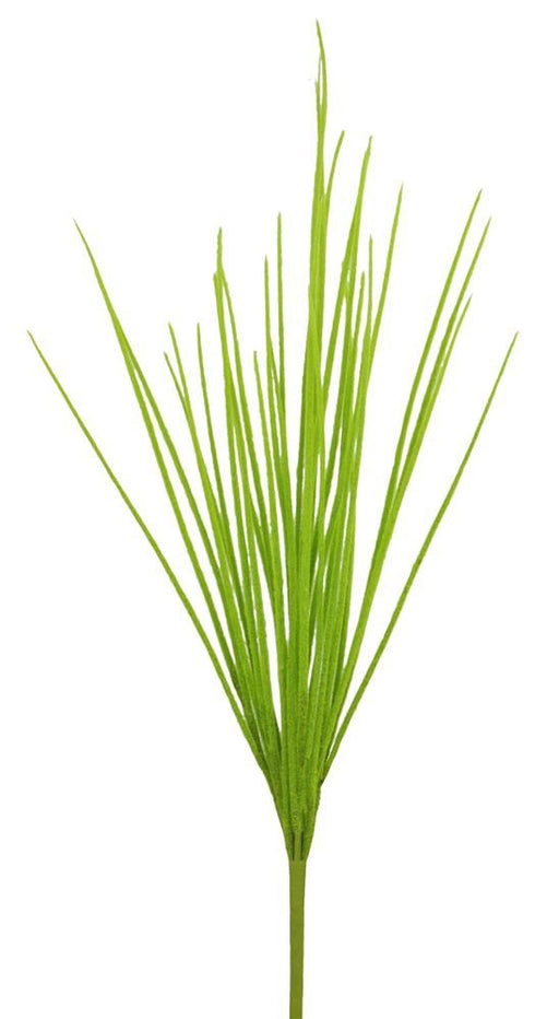 27"L Flocked Grass Bush Lime Green FG610231 - DecoExchange