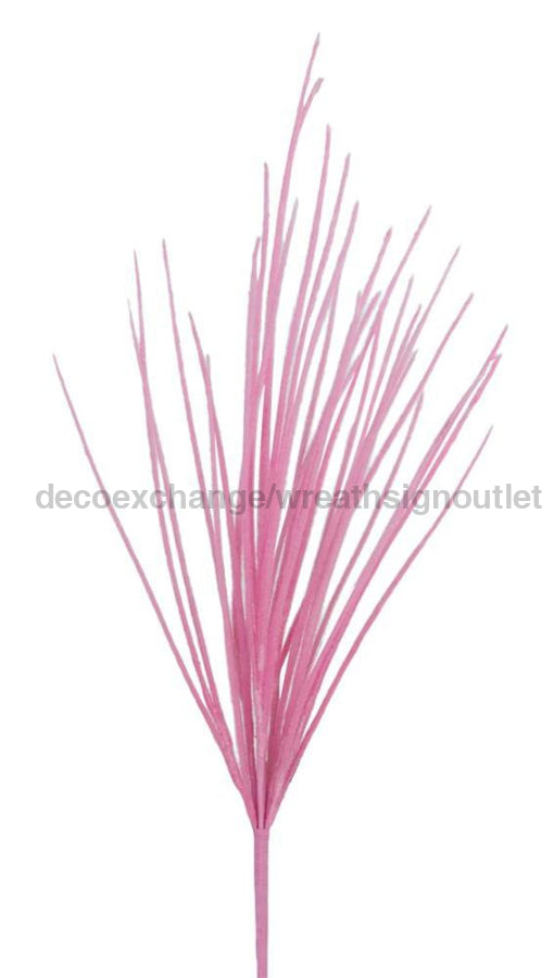 27’’L Flocked Grass Bush Pink Fg610222 Pick