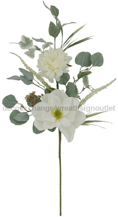 28 In Magnolia Dahlia Euc 83524 Greenery