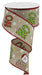 2.5"X10YD Ho Ho Ho on Royal Beige/White/Cream/Rd/Lime RGA117801
