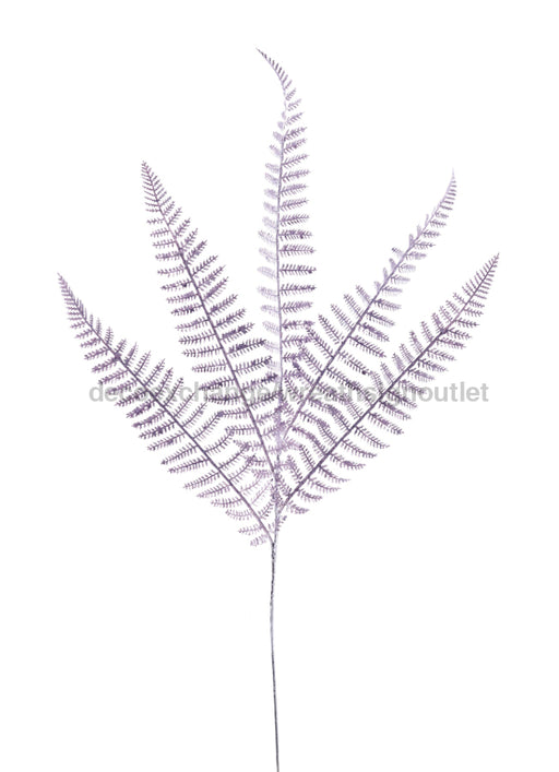 28’’L Pearl Fern Spray X5 Lavender MN032313 Pick