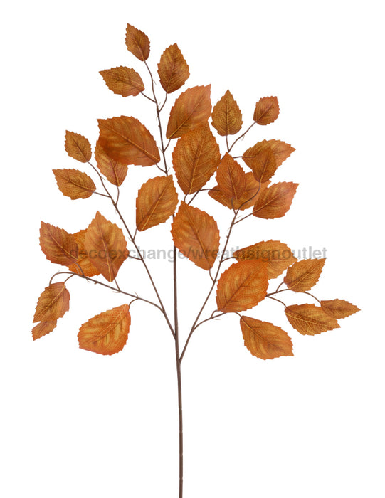 28’’L Rose Leaf Spray 12Pc/Bdl Burnt Orange FG663335 Greenery