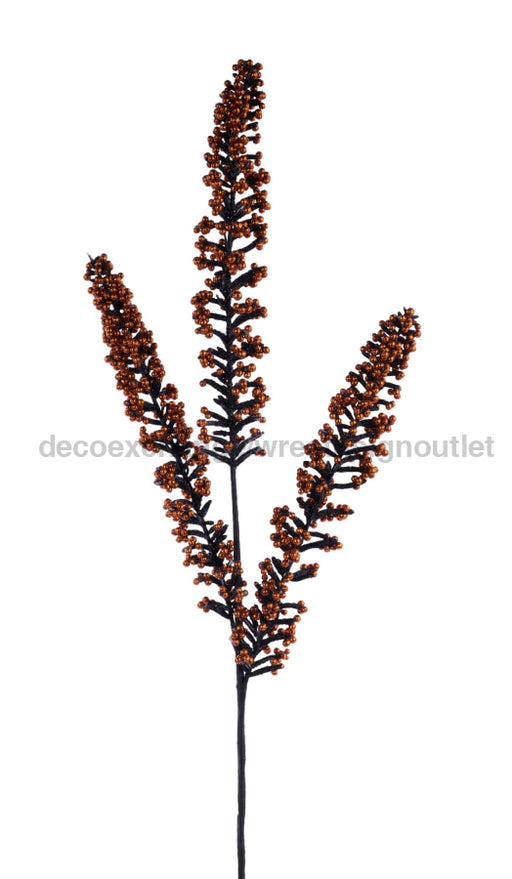 29’’L Glitter Amaranthus Spike Spray Orange/Black FH8196FH Pick
