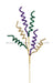 29’’L V-Cut Foil/Gltr Curly Twig Spray Mardi Gras Hg3332 Pick