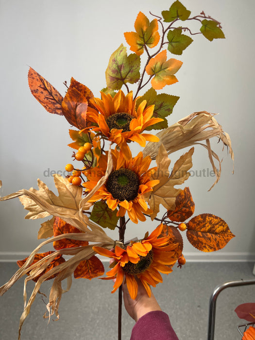 30 In Sunflower Berry Spray 85299 Pick
