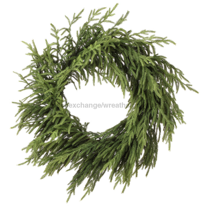 30’’ Just Cut Nat Tch Norfolk Pine Wreath Nagr Mtx74732-Nagr Base