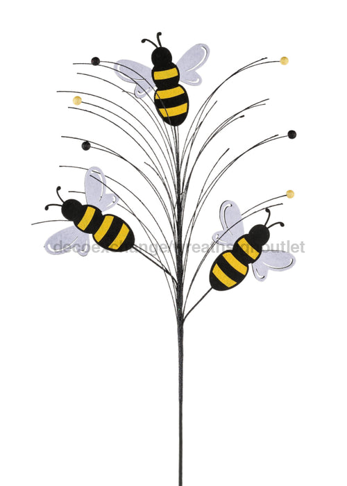 30’Oah Glitter Bumblebee Spray Yellow/Black/White Mn0293 Pick