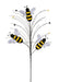 30’Oah Glitter Bumblebee Spray Yellow/Black/White Mn0293 Pick