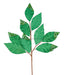 31.5"L Pressed Velvet/Glitter Leaf Spray Emerald Green Xs234406 - DecoExchange