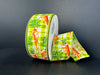 Green-Lime Plaid/Watercolor Carrots, 1.5"X10Y 31502-09-19 - DecoExchange®
