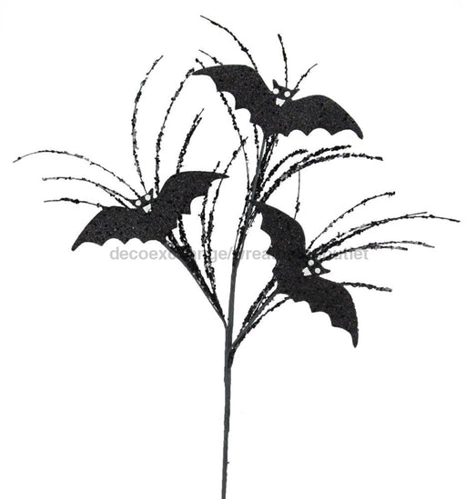 31’’L Glitter Bat Spray Black/White HH1190 Pick