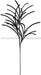 31"L Glittered/Paper Grass Spray Black XS104902 - DecoExchange®