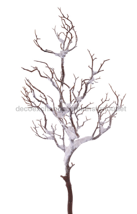 31’’L Snowy Twig Branch Natural/White XV761627 Greenery
