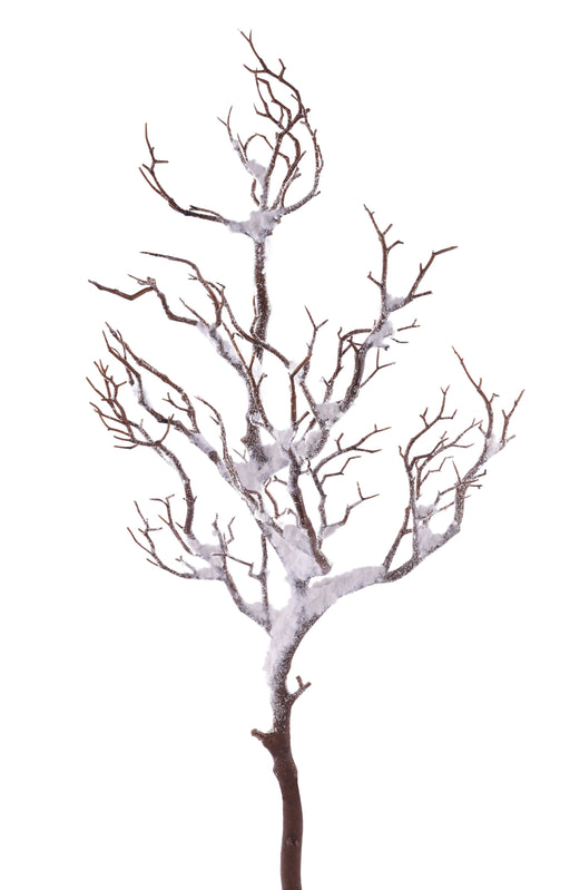 31"L Snowy Twig Branch Natural/White XV761627 - DecoExchange