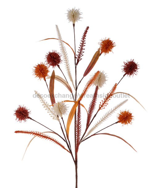 31’’L Starburst/Leaf Fall Spray Beige/Brick/Burnt Orange HA1871AW Greenery