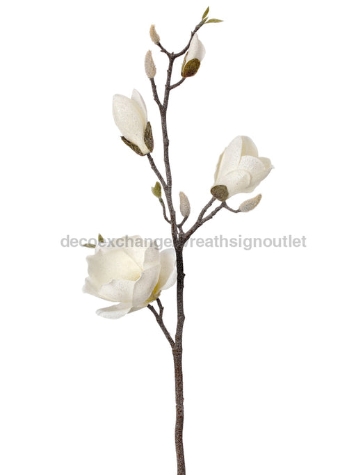 32’’ Frosted Magnolia Spray Ivor Mtx70608-Ivor Pick