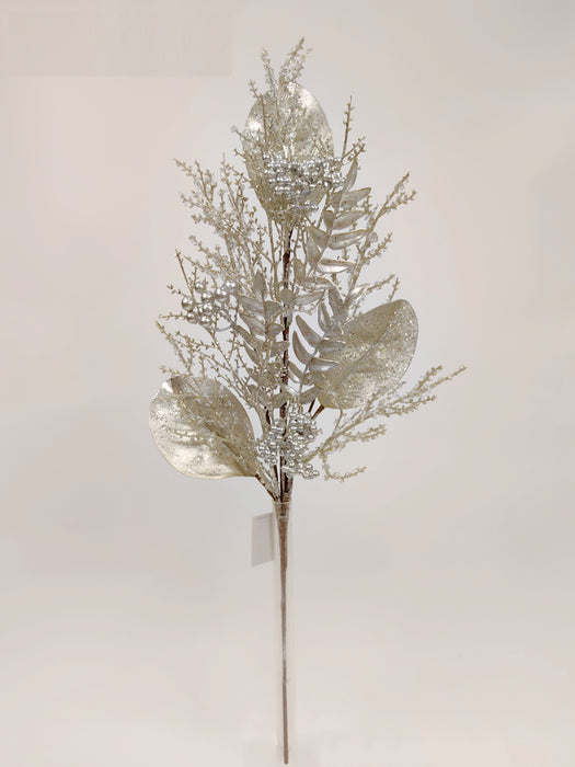 29 In Mixed Leaves Berries Twigs 32264-PLATINUM