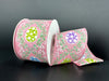 Pnk Stn/Eucalyptus Trellis-Pstl Easter Eggs, 2.5"X10Y 32619-40-03 - DecoExchange®