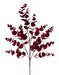 33.5"L Glitter Seeded Eucalyptus Spray Burgundy XS251145 - DecoExchange