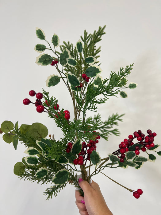 36In Berry Pine Spray PA4772L-GRED - DecoExchange®