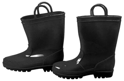 Pvc Rain Boots W/LOOPS - 4 Sizes Black MD072402