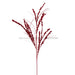 36’’ Red Berry Twig Glitter Spray Qg221503 Pick