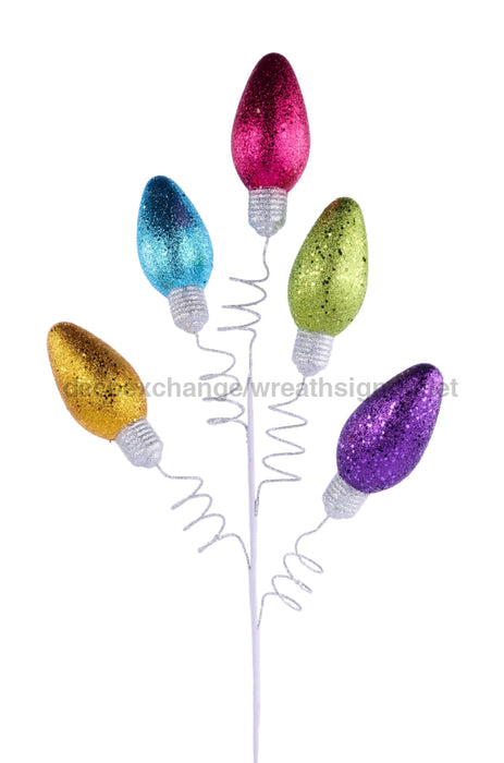 36’’L Hex Glitter Light Bulb Spray X5 Pnk/Prpl/Turq/Lime/Ylw XP1045W4 Pick