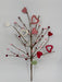 18" Pip Berry/Glitter Heart Spray MTX76789-RDPI - DecoExchange®