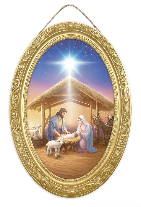 13"H X 9"L Mdf Holy Family Nativity Tan/Brown/Multi AP7463