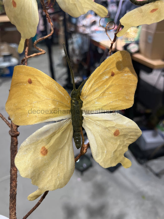 37In Butterfly Spray PS1018 LIGHT YELLOW Pick