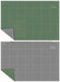 37"Lx25"W Extra Soft Rotary Cutting Mat Green/Yellow, Grey/White MD0517 - DecoExchange