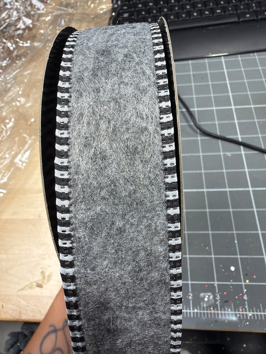 1.5” X 10Yds Fuzzy Felt, Grey 15-7865