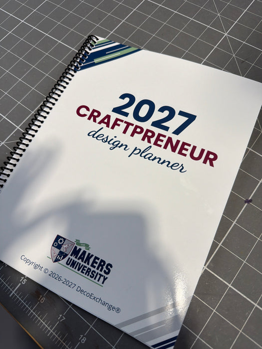 PRINTED COPY - 2027 Craftpreneur Design Planner by Damon Oates