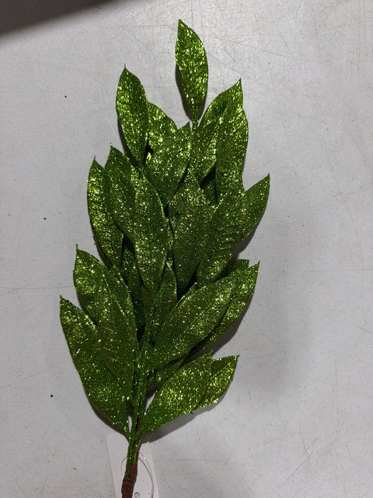 Christmas Laurel Leaves Spray - Green - 68457