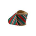 4’’ Wired Jacquard Ribbon Red/Green Christmas Stripes W/ Gold Backing | 5 Yard Roll 6504W-036-100C