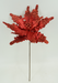 15 In Glitter Poinsettia Stem 40470