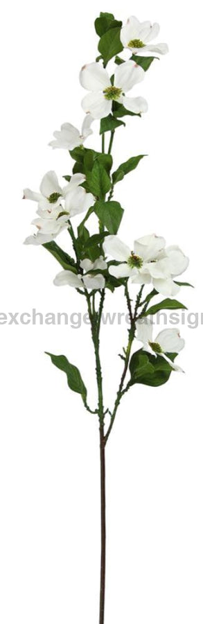 40’’H Dogwood Spray White Fw004227 Greenery