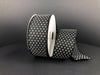41345-09-21: Blk Lin/Wht Raised Microdot 1.5X10Y Ribbon