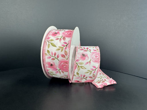 Ivry Stn/Moss-Mauve Tulips, 1.5"X10Y 42618-09-34 - DecoExchange®