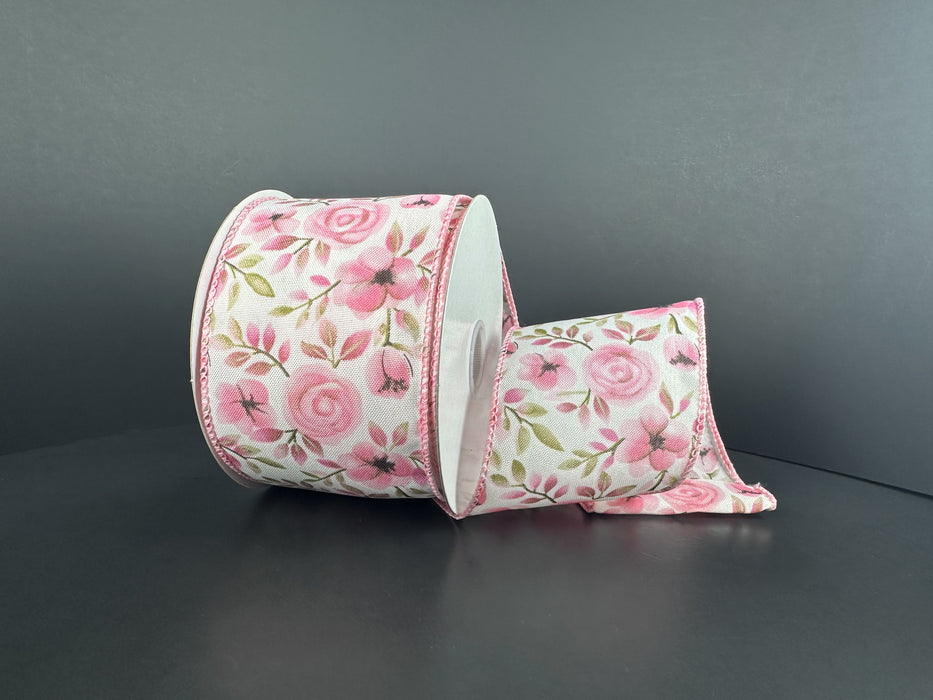 Ivry Stn/Moss-Mauve Tulips, 2.5"X10Y 42618-40-34 - DecoExchange®