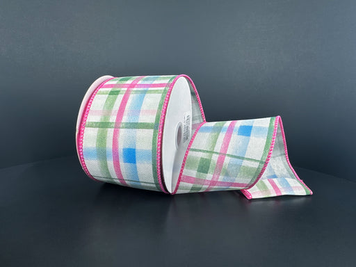 Sage-Pnk-Lt Blu Wtrclr Tuttola Pld, 2.5"X10Y 42636-40-06 - DecoExchange®