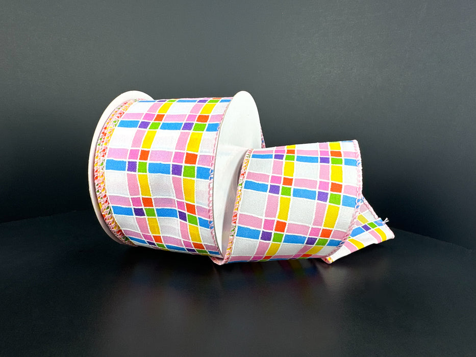 Wht Stn/Sprng Stained Glass Pld, 2.5"X10Y 42638-40-01