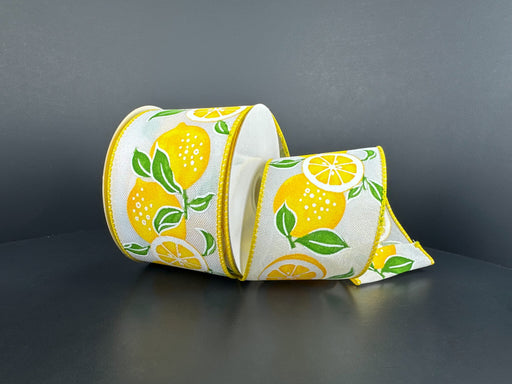 Wht Lin/Big Lemons, 2.5"X10Y 42645-40-22 - DecoExchange®